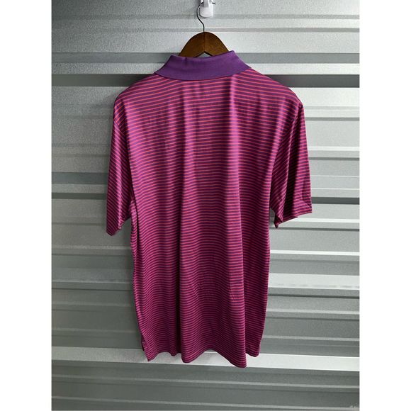 Purple & Pink Peter Millar Crown Crafted Golf Polo Shirt Size L - Picture 7 of 7
